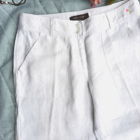 TOMMY BAHAMA Linen Aubrey Fit Crop Pants - Picture 5 of 12